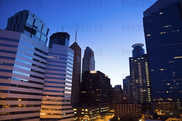 USA, Minnesota, Minneapolis downtown at sunrise. Photo : Henryk Sadura