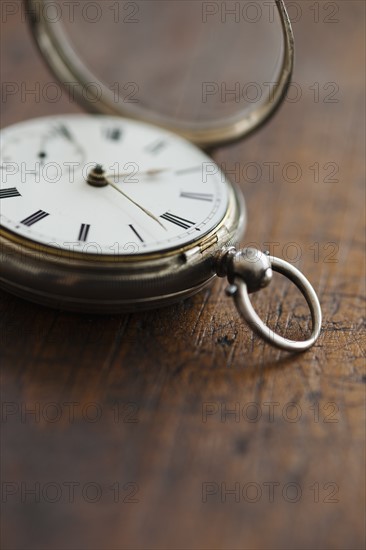 Close up of pocket watch.