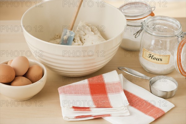 Dough in bowl.