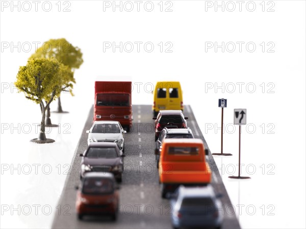 Traffic jam on road. Photo : David Arky