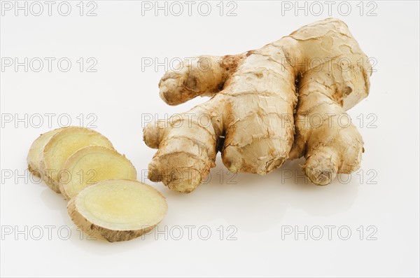 Studio shot of fresh ginger.