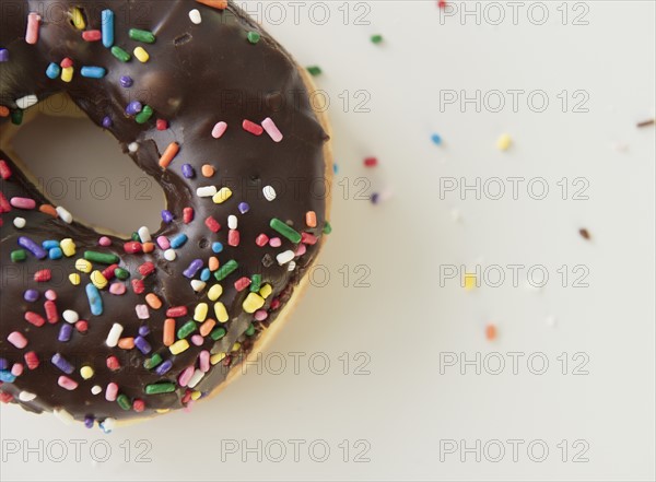 Close-up of sprinkled donut. Photo : Jamie Grill Photography