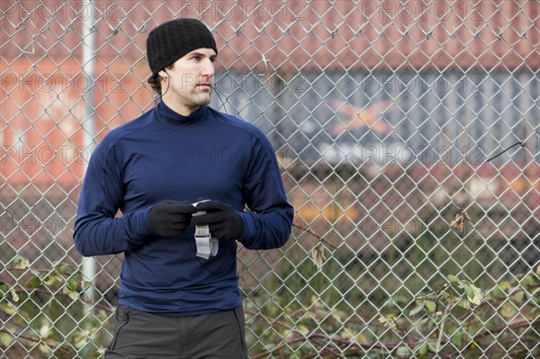 USA, Washington, Seattle, portrait of man in workout wear. Photo : Take A Pix Media