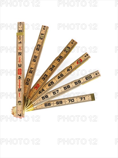 Studio shot of folding ruler. Photo : David Arky