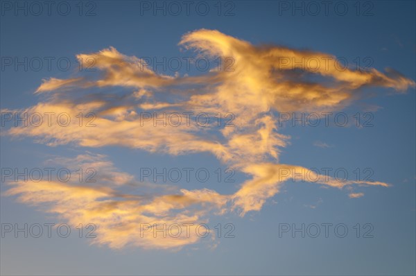 USA, Oregon, Cloud on blue sky. Photo : Gary Weathers