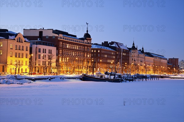 Finland, Helsinki, Ships moored in marina. Photo : Henryk Sadura