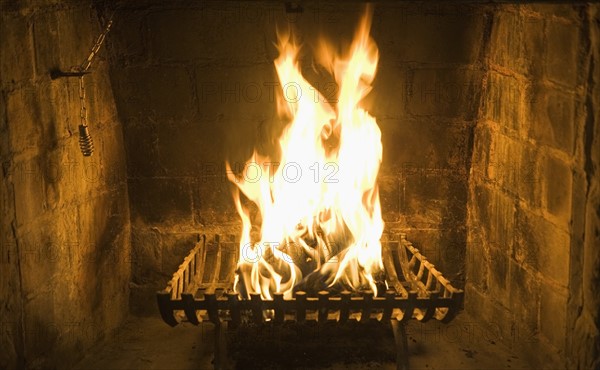 Yonkers, fireplace. Photo : fotog