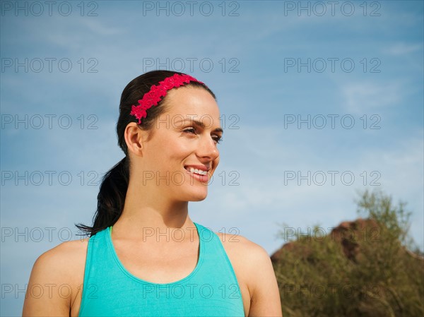 USA, Arizona, Phoenix, Portrait of young woman.