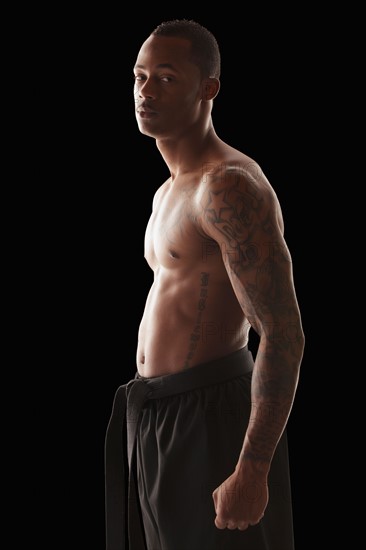 Portrait of martial arts practitioner. Photo : Mike Kemp