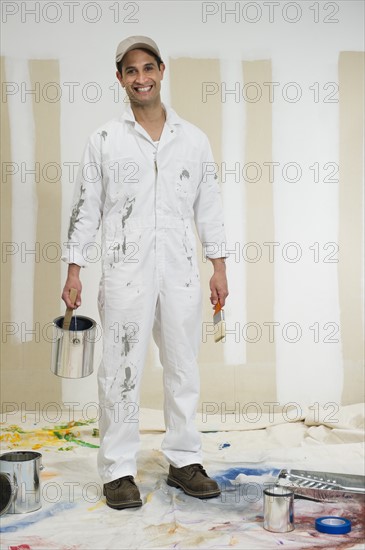 Portrait of house painter.