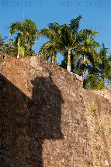 Puerto Rico, Old San Juan, section of El Morro Fortress.