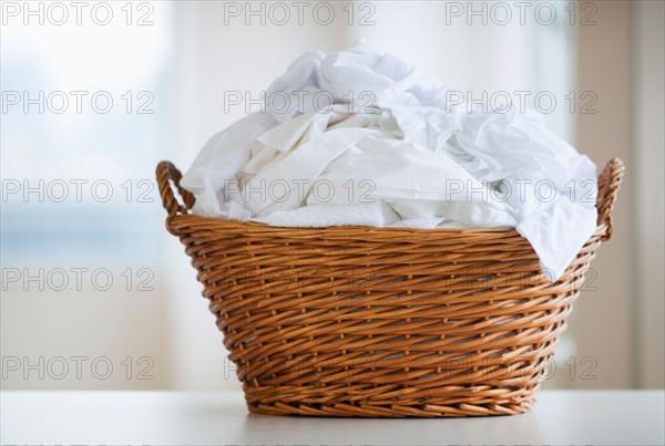 Studio shot of laundry basket.