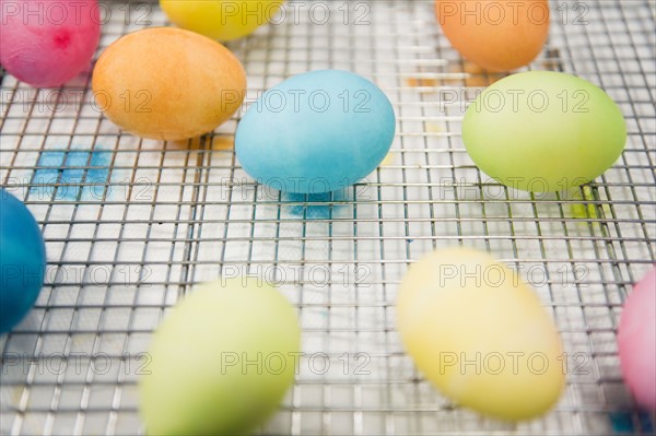 Close up of colorful Easter eggs. Photo : Jamie Grill Photography