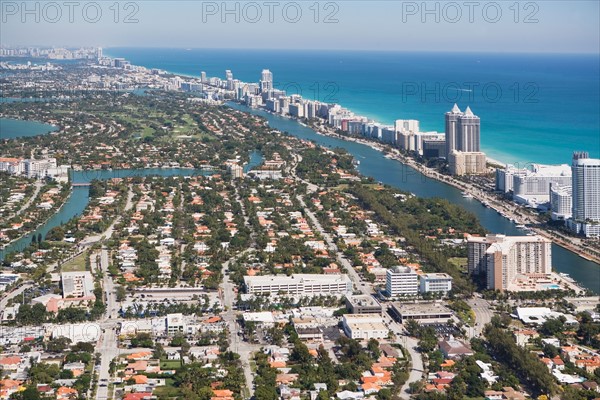 USA, Florida, Miami cityscape as seen from air. Photo : fotog