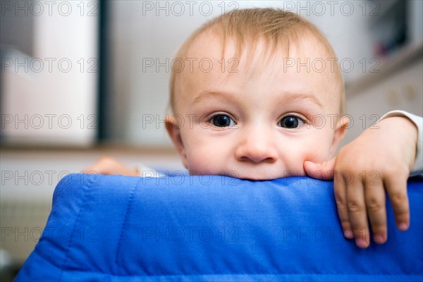 Portrait of baby boy (0-1 years). Photo : Maisie Paterson