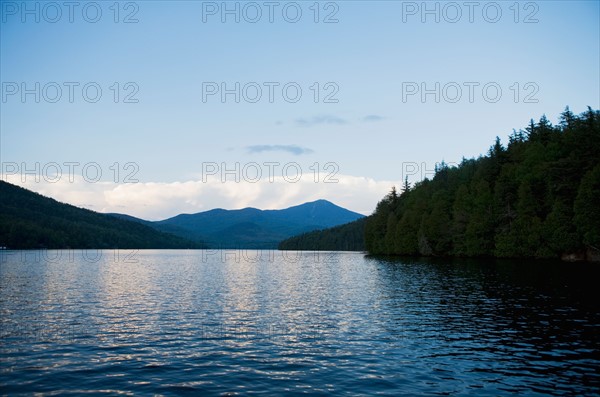 USA, New York State, View on Lake Placid. Photo : Chris Hackett