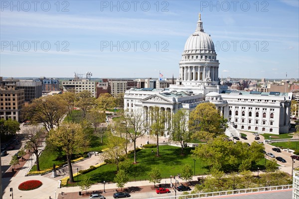 USA, Wisconsin, Madison, State Capitol Building. Photo : Henryk Sadura