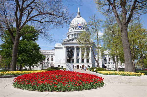 USA, Wisconsin, Madison, State Capitol Building. Photo : Henryk Sadura