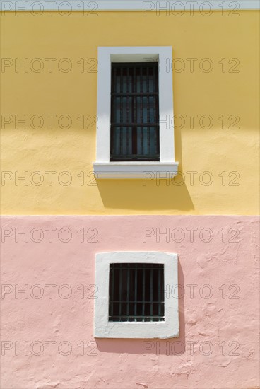 Puerto Rico, Old San Juan, Historic house exterior.