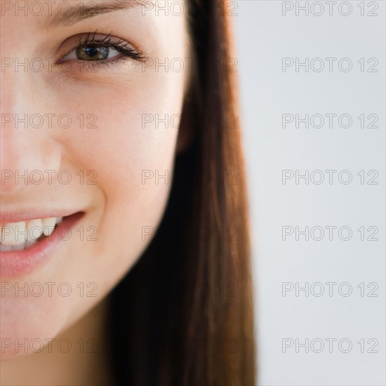 Close up of young woman's face. Photo : Jamie Grill Photography