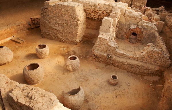 Greece, Athens, Archaeological site of Roman Bath.