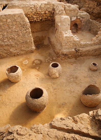 Greece, Athens, Archaeological site of Roman Bath.