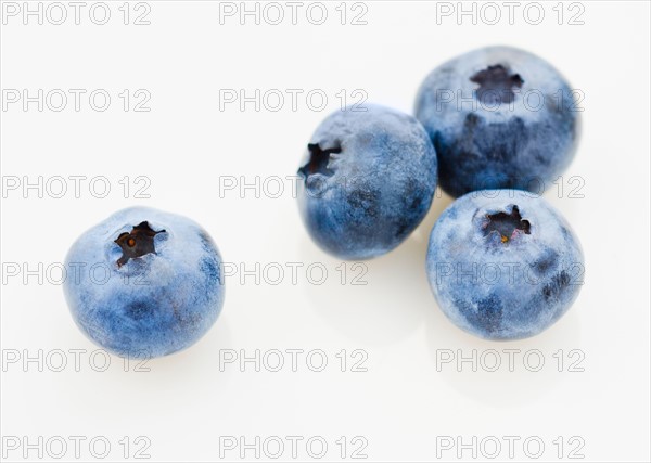 Studio shot of blueberries.