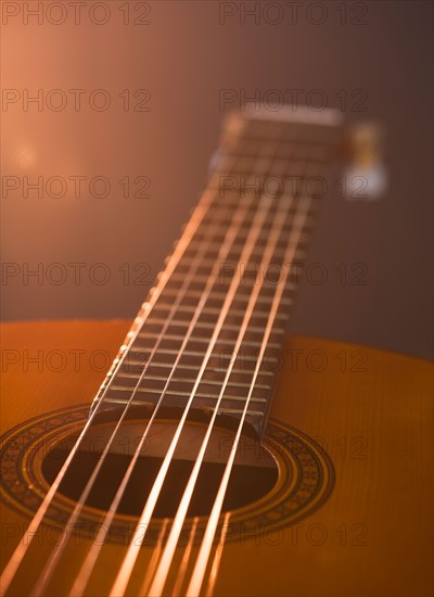 Close up of acoustic guitar. Photo: Daniel Grill