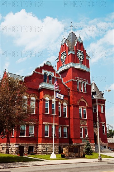 USA, West Virginia, Parsons, Facade of old courthouse. Photo : Henryk Sadura