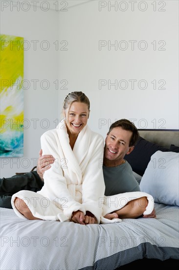 Mature couple in bedroom. Photo : Rob Lewine