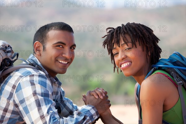 Man and woman in nature