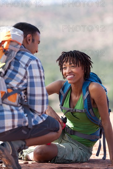 Man and woman in nature