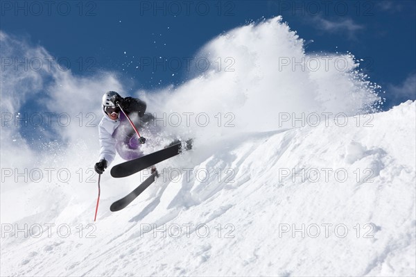 USA, Colorado, Telluride, Downhill skiing. Photo : db2stock