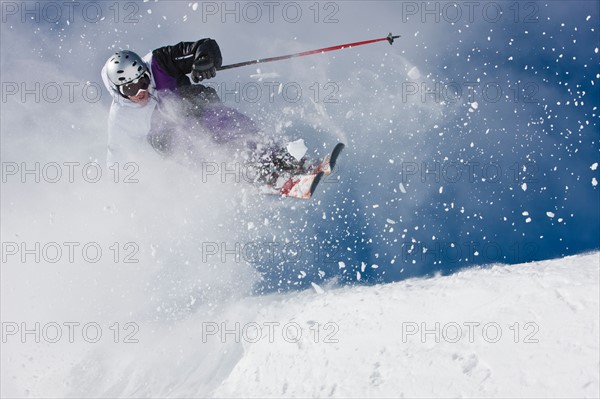 USA, Colorado, Telluride, Downhill skiing. Photo : db2stock