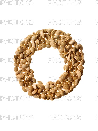 Studio shot of Pumpkin Seeds on white background. Photo: David Arky