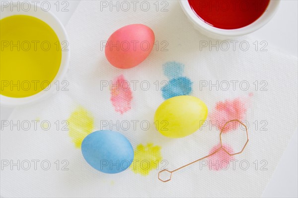 Dyed Easter eggs. Photo: Chris Hackett