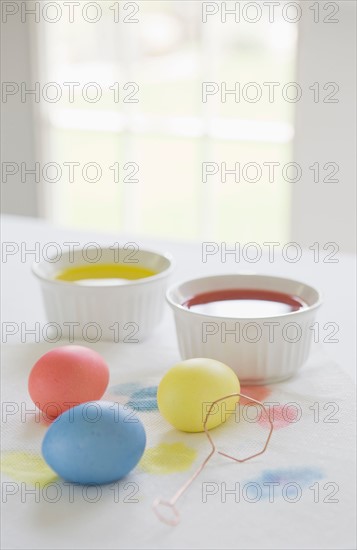 Dyed Easter eggs. Photo: Chris Hackett