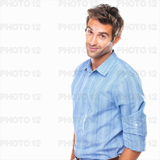 Portrait of business man smiling. Photo : momentimages