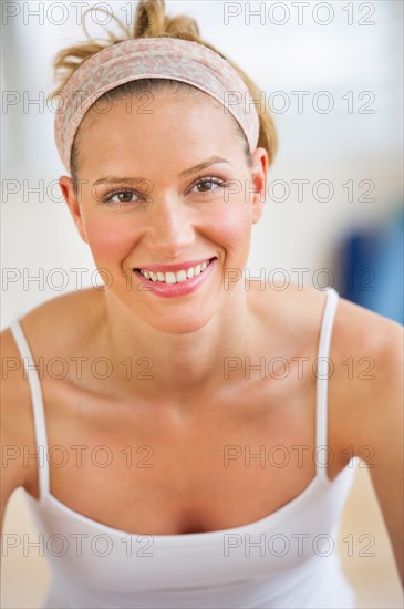 Portrait of woman smiling.