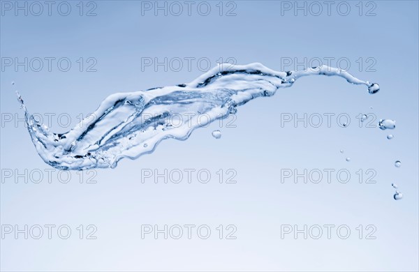 Water splashing on white background.