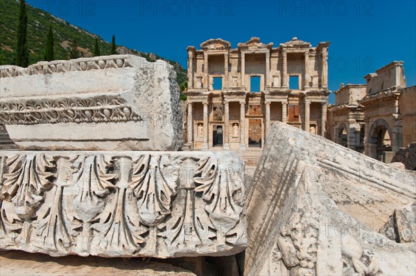 Turkey, Ephesus, Library of Celsus.