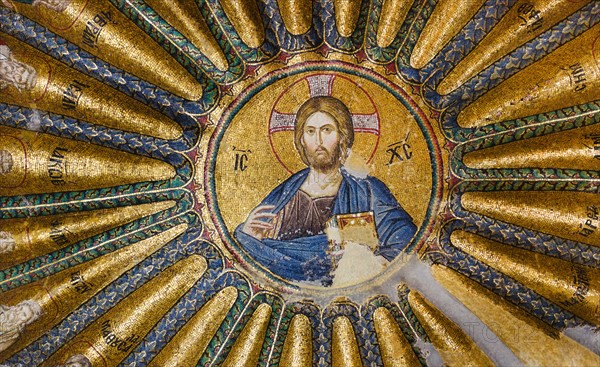 Turkey, Istanbul, Kariye Museum, Jesus Christ, fresco.