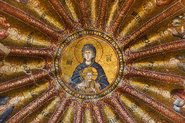 Turkey, Istanbul, Kariye Museum, Jesus Christ, fresco.