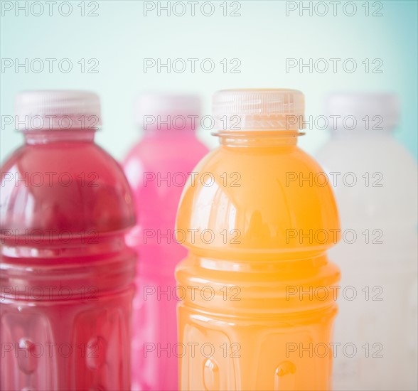 Close up of colorful plastic bottles. Photo: Jamie Grill