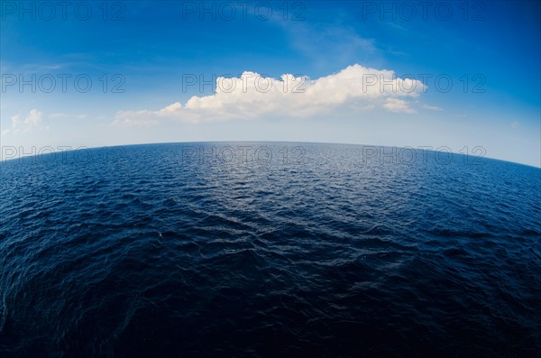 Greece, Aegean Sea horizon.