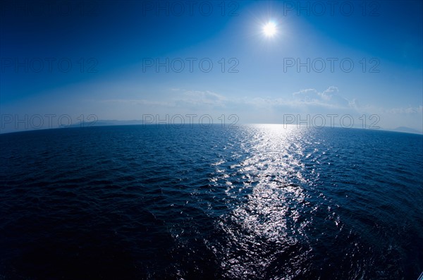 Greece, Aegean Sea horizon.