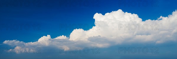 Blue sky with clouds.