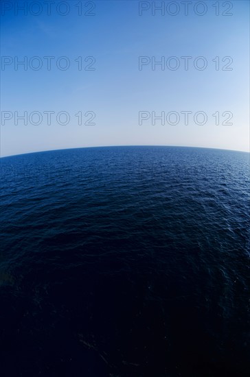 Greece, Aegean Sea horizon.
