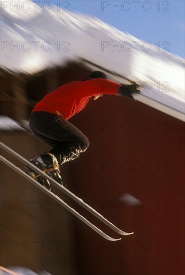 Skier jumping. Photo: John Kelly