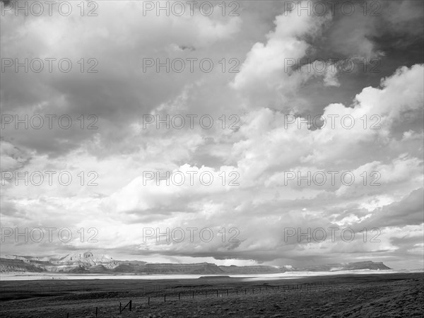 USA, Utah, Clouds over desert landscape. Photo: John Kelly
